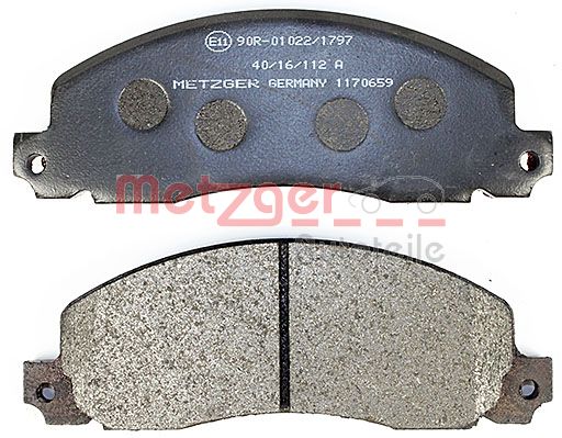 METZGER 1170659 Bremsbelagsatz, Scheibenbremse